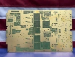 Large 15.625" X 9.875" Gold Plated Circuit Board Pcb Great For Art Material. Fixed Price $199.78.
