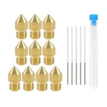 Aokin 10 Pcs 0.2mm 3d Printer Nozzles Mk8 Extruder And 5. Fixed Price $9.32.