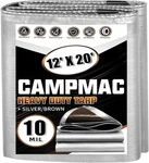 Campmac Tarps Heavy Duty Waterproof 12x20 Ft, 10 Mil Thick, High Durability, .... Fixed Price $46.44.