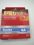 3m Filtrete Vacuum Bags 3 Per Box Eureka/sanitaire Aa/microallergen. Fixed Price $5.60.