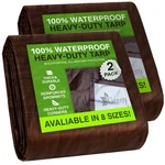 Green Lifestyle 2 Pack Heavy Duty Waterproof Tarps 8x10 Tent Cover Camping Tarp. Fixed Price $61.48.