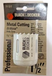 1-1/2 X 1-5/8 Hole Saw Vintage Black&decker 71-277 38mm 1-1/2" (qty:1) Usa Nos. Fixed Price $4.50.
