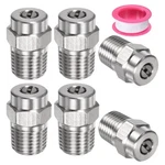 6 Pack Surface Clean Tips - 15 Degree 1/4" Npt Male Pressure Washer Nozzles C.... Fixed Price $19.90.