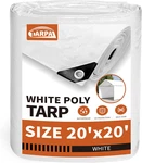 20'x20' Waterproof White Tarp - Heavy Duty Uv & Snow Protection Cover. Fixed Price $93.99.