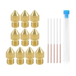 10 Pcs 0.6mm 3d Printer Nozzles Mk8 Extruder And 5 0.5mm Stainless S. Fixed Price $11.99.