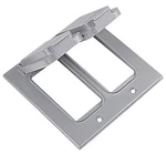 Red-dot 2ccg, 2-gang, Gfci Receptacle, Universal, Weatherproof Cover, 1 Pc. Fixed Price $19.79.