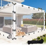 Lc&qs 8x12ft Clear Tarp With Grommets, Upgraded Edge Heat 2.4x3.6m. Fixed Price $72.36.