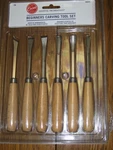 Excel 56011 6 Piece Beginners Carving Tool Set With Wood Handles, New In Package. Fixed Price $13.95.