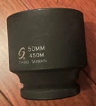 Sunex 450m 3/4" Drive Standard 6 Point Metric Socket 50mm. Fixed Price $29.99.