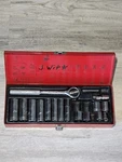 Klein Tools Vintage 3/8 Socket Set Ratchet 65720 16pc Tool With Case Usa. Fixed Price $47.77.