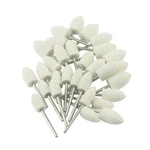 Luo Ke 30 Pcs Wool Felt Polishing Bits, 3/32'' Shank Cone Shape White. Fixed Price $13.00.