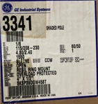 3341 General Electric Motors Ge Motor 1/8 Hp 115v 1550. Fixed Price $199.00.