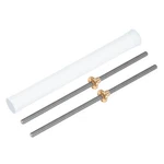 2pcs 250mm Tr8x1 Power Screw With Brass Nuts And Plastic Tube Silver. Fixed Price $19.11.