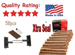 58pcs Usa Xtra Seal Tire Repair Tool Kit Case Plug Needle Flat Insert Spiral Hex. Fixed Price $26.88.