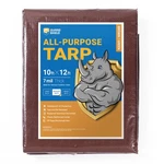 Guard Shield 10x12ft Brown/green Medium Duty Waterproof Outdoor Poly Tarp 7mil. Fixed Price $39.48.