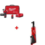 Milwaukee 2551-22 M12 1/4" Hex Hydraulic Driver Kit W/ Free 2457-20 3/8" Ratchet. Fixed Price $236.67.