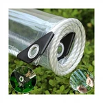 10' X16' Clear Waterproof Tarp, Pvc 14 Mil Tarpaulin With Grommets And Cable .... Fixed Price $133.81.
