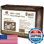 Hanjet Outdoor Tarp Heavy Duty 9 Mil Multi-purpose Waterproof Reinforced. Fixed Price $156.30.