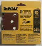 New Dewalt 5 Random Orbit Sanding Discs - 80 Grit 25 Pack (dw4309). Fixed Price $10.95.