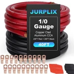40ft 1/0 Awg Battery Cable Gauge Wire Copper Clad Aluminum Cca Amp Wiring. Fixed Price $53.99.
