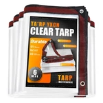 Clear Tarp 12 X 16 Ft Medium Duty Waterproof Tarps Cover, Grommet Every 20 Inche. Fixed Price $45.88.