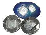 Bargain Marine 2pcs Led White Stern Light Ss316 Waterproof Transom Flush Mount. Fixed Price $24.95.