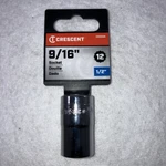 Crescent Cds55n Sae 1/2 Drive 9/16 12 Point Chrome Shallow Lifetime Warranty. Fixed Price $4.75.
