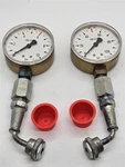 Pressure Gauges With Fittings 09030038, 09084548 For Sandvik Drill Rig. Fixed Price $195.00.