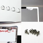4 Toyota Car License Plate Frame Bolts Fastener Anti-rust Metal Screws Cap Cover. Fixed Price $15.99.