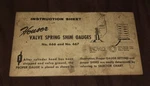 Houser Valve Spring Shim Gauges 666 & 667 Instruction Sheet. Fixed Price $6.99.
