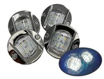 Bargain Marine 4pcs Led White Stern Light Ss316 Waterproof Transom Flush Mount. Fixed Price $44.95.