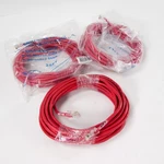 New Lot Of (3) Category 5e (cat5e) Ethernet Patch 25ft Red Cable (e197532). Fixed Price $31.95.