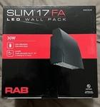 Rab Led Slim17fa30adj Slim Wall Pack 30w Adjusdtable Color 120-277v 70cri Bronze. Fixed Price $109.99.