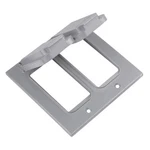 Legrand Red Dot 2ccg Weatherproof Receptacle Cover, Silver Zinc Alloy, 2 Gfi. Fixed Price $35.71.
