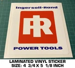 Ingersoll Rand Power Tools Vinyl Decal Sticker - Vintage Nascar Drag Racing. Fixed Price $10.27.