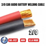 20 Ft 2/0 Car Audio Battery Welding Cable Sae-j1127 10' Red & Black. Fixed Price $94.95.