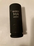 Sunex 440dt 3/4" Drive 1-1/4" 6-point Deep Thin Wall Impact Socket. Fixed Price $9.98.