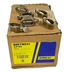 Lot Of 50 Eritech Cp34 Erico 5/8" Bronze Ground Rod Clamp 1/0 For Copper. Fixed Price $250.00.