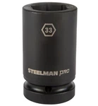 Steelman Pro 79292 1-inch Drive X 33mm 6-point Deep Impact Socket. Fixed Price $23.99.