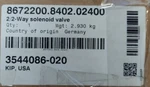 Buschjost 2/2-way Solenoid Valve 8672200.8402.02400. Fixed Price $149.99.