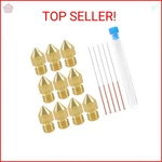 Aokin 10 Pcs 0.6mm 3d Printer Nozzles Mk8 Extruder And 5 0.5mm Stain. Fixed Price $9.96.