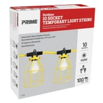 Prime Temporary Light Strip String Cord 100ft 12/3 12 Gauge Sjtw Metal Cage. Fixed Price $129.99.
