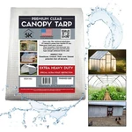 Clear Uv Greenhouse 16 Mil Fiber Reinforced Poly Tarp True Finished Size. Fixed Price $201.68.