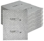 Cleantek 20 Pack Perforated Medium Weight Oil Absorbent Pads Rwa1658gr 15" X 19". Fixed Price $40.00.