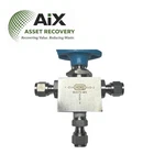 Hoke Selecto-mite 7165g4y 316 Stainless 3-way Ball Valve With 1/4" Npt Gyroloks. Fixed Price $26.24.
