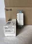 Leviton 5634-w Two Single-pole Switches White Side Wired. Fixed Price $8.09.