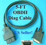 5ft Obd2 Obdii Cable Cen-tech Centech Code Scanner 60693 60694 60794 62119. Fixed Price $26.99.