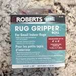 Roberts Rug Gripper 2-1/2 In X 25 Ft Removable Pressure Sensitive Adhesive. Fixed Price $7.55.