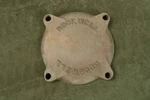 Rockwell Solid Brass 4 Bolt Meter Or Valve Cover 2 Lbs (b3d) Sign. Fixed Price $14.95.
