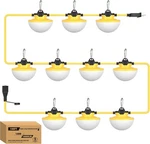 Yxl 130w 16000lm Construction String Lights With Metal Cages, 100ft Industria.... Fixed Price $74.99.